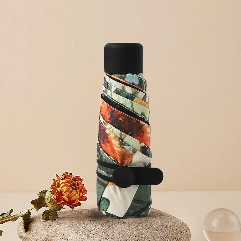 

Складной Карманный Зонт Sunny, женский портативный ультралегкий мини-зонт двойного назначения с защитой от ультрафиолетового солнца