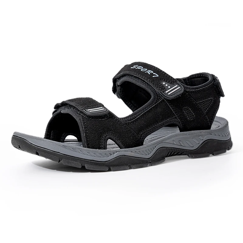 Men's Trendy Outdoor Casual Sandals Breathable Non Slip Sports Beach Water Shoes with EVA Comfortable Soft Sole