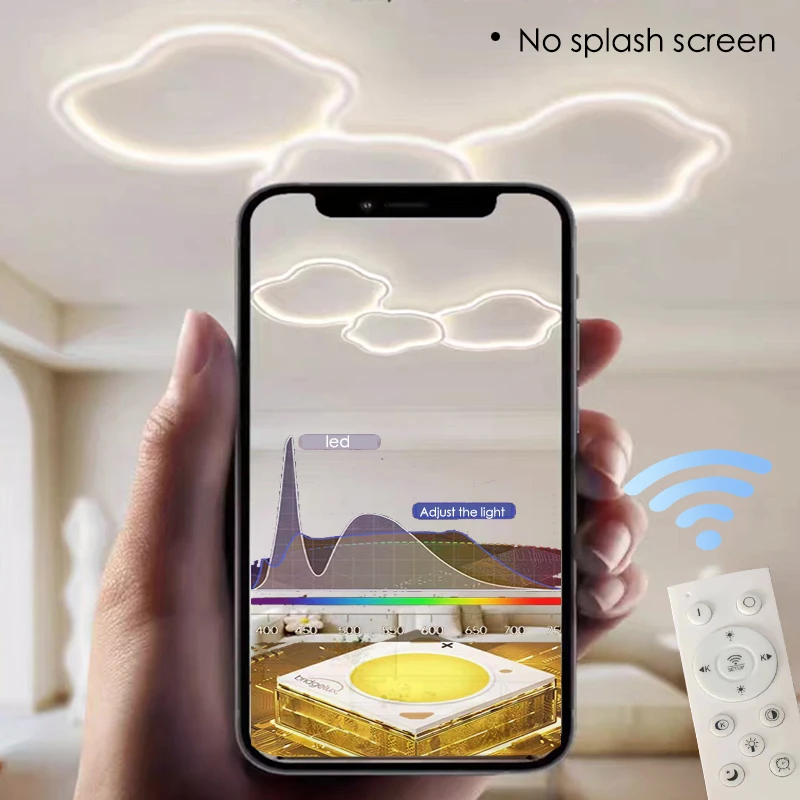 Modern LED ceiling light bedroom ceiling light living room remote control smartphone intelligent dimming light lamp Bedroom,