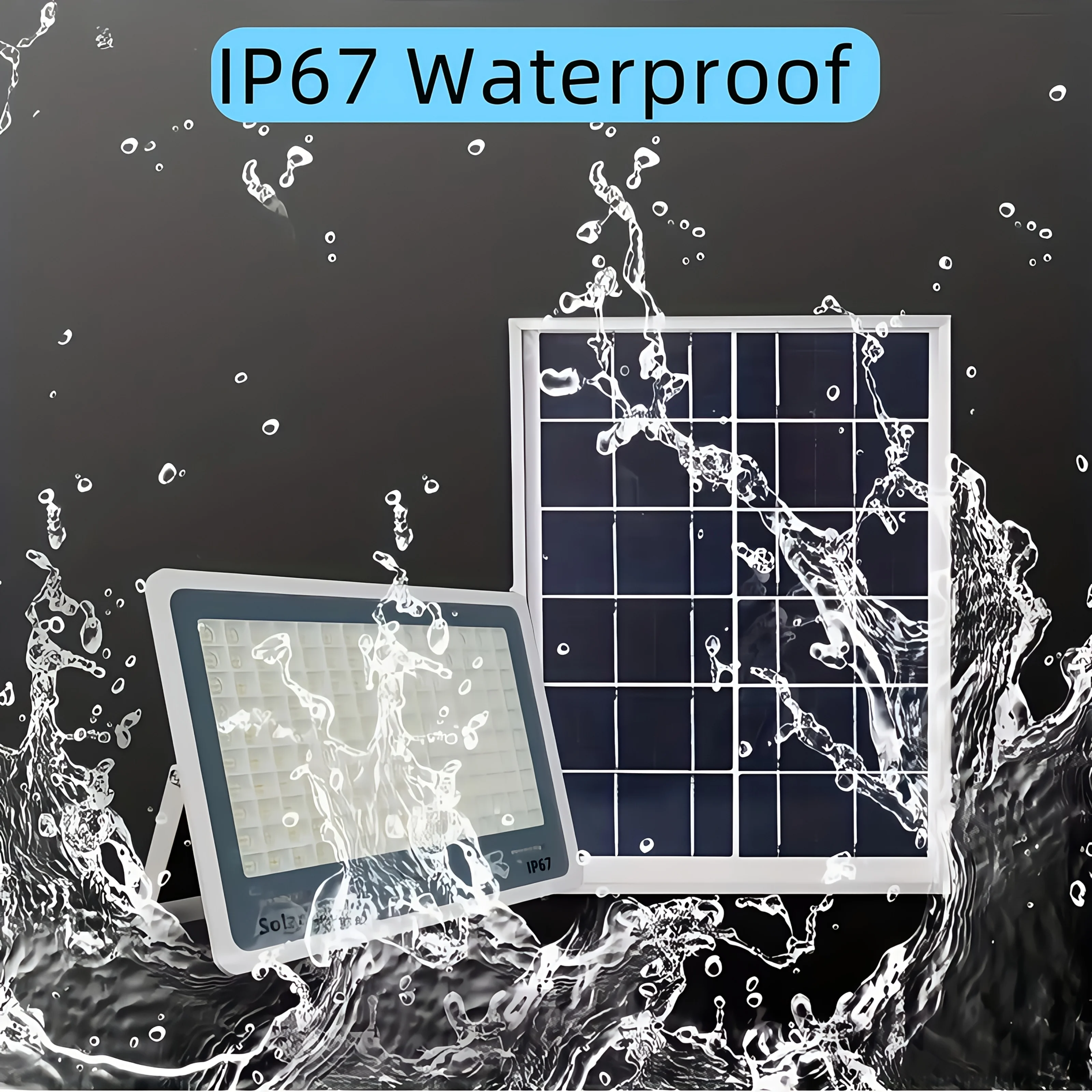 

IP67 Наружные солнечные прожекторы с дистанционным управлением — кабель 4,5 метра, прожекторы на солнечных батареях для садов, дорог, дворов