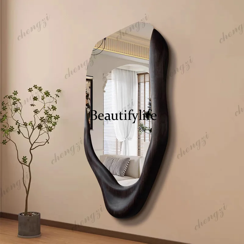 French vintage, wall hanging, home fireplace porch decorative mirror bathroom bedroom vanity mirror
