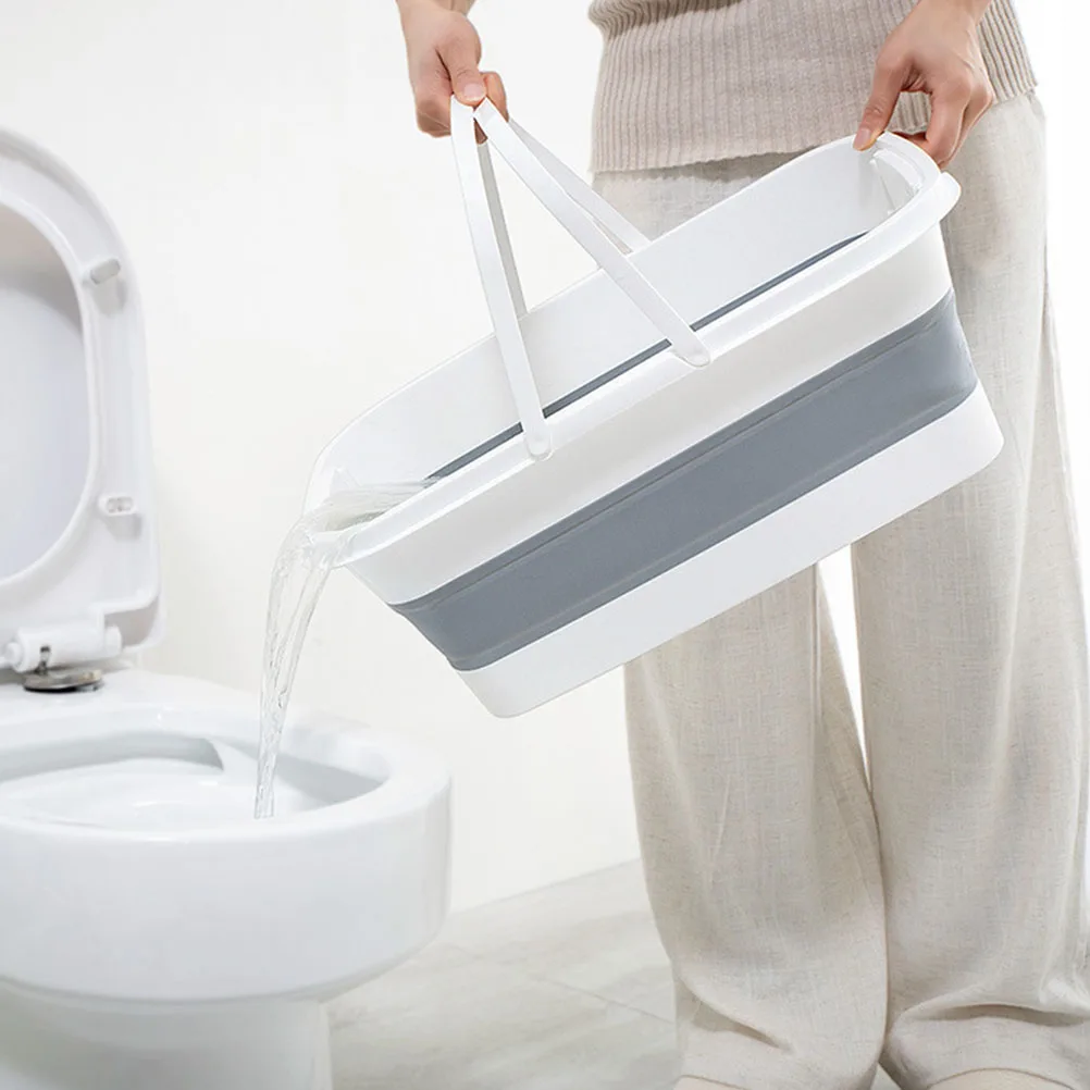 

Foldable Laundry Basin Collapsible Bucket with Handle Portable Camping Hiking PP Storage Container Wash Tub Dish Sink