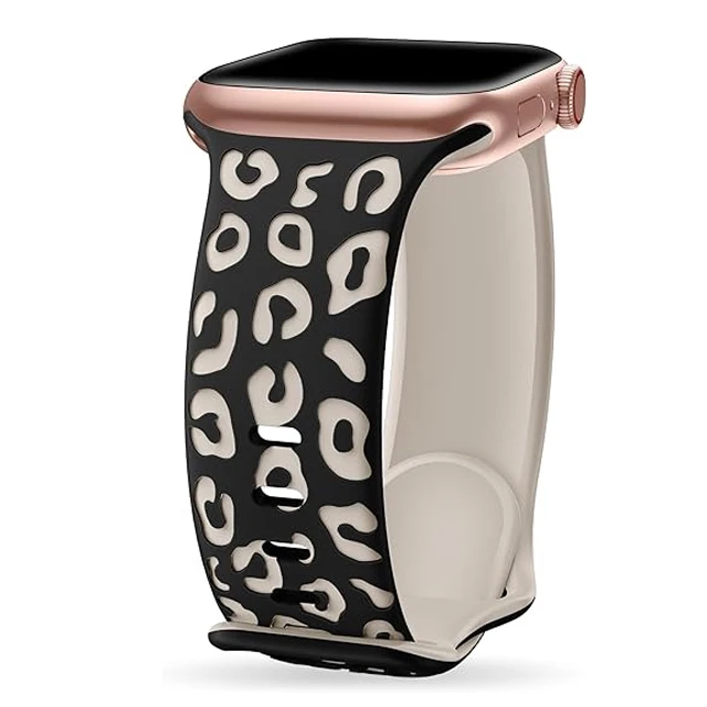 Graviertes Armband für Apple Watch Band 45mm 44mm 46mm 42mm 41mm 40mm 49mm Silikon Correa Armband Serie 11 8 9 10 7 SE 6 5 Ultra