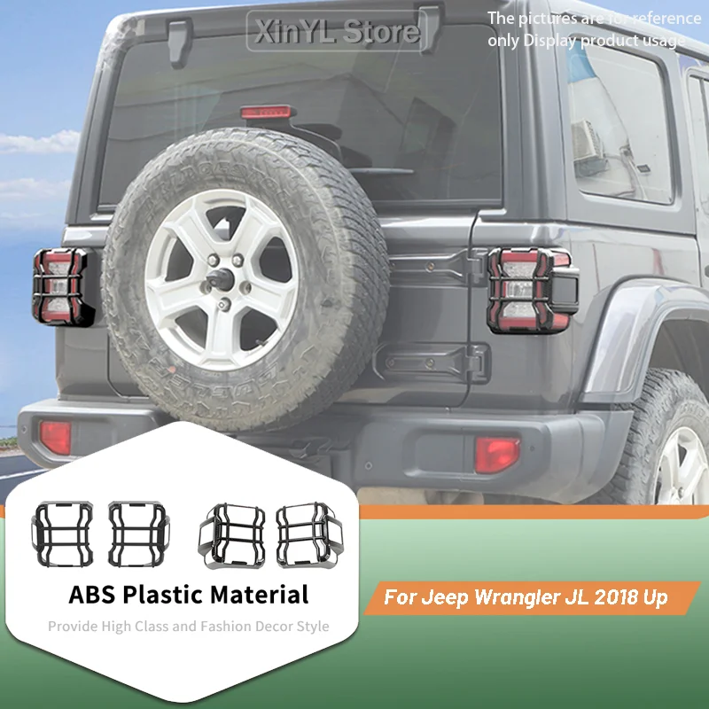 

Rear Tail Light Lamp Taillight Decoration Cover for Jeep Wrangler JL 2018 2019 2020 2021 2022 2023 2024 Up Accessories