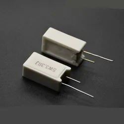 10pcs RX27-5 SQM Vertical Cement Resistor resistance 5W 0.02R-150K Ohm Ceramic Copper foot