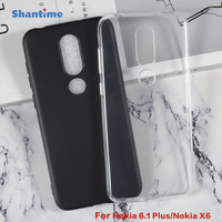 For Nokia 6.1 Plus Gel Pudding Silicone Phone Protective Back Shell For Nokia X6 Soft TPU Case