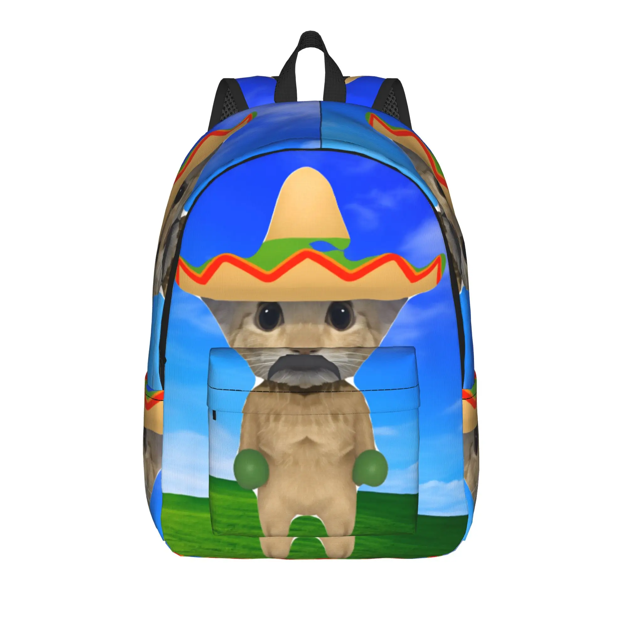 Amigotte Toto~ Meow Meow Dancing Cats Backpack  Pretty Backpacks Women Men Sport Print High School Bags Custom Rucksack