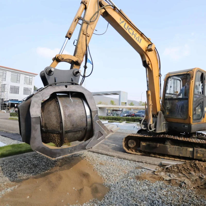 Excavator Shaker Screening Bucket Hydraulic Sieve Sifter Skeleton Attachment For Rapid Soil Sorting And Material Classification