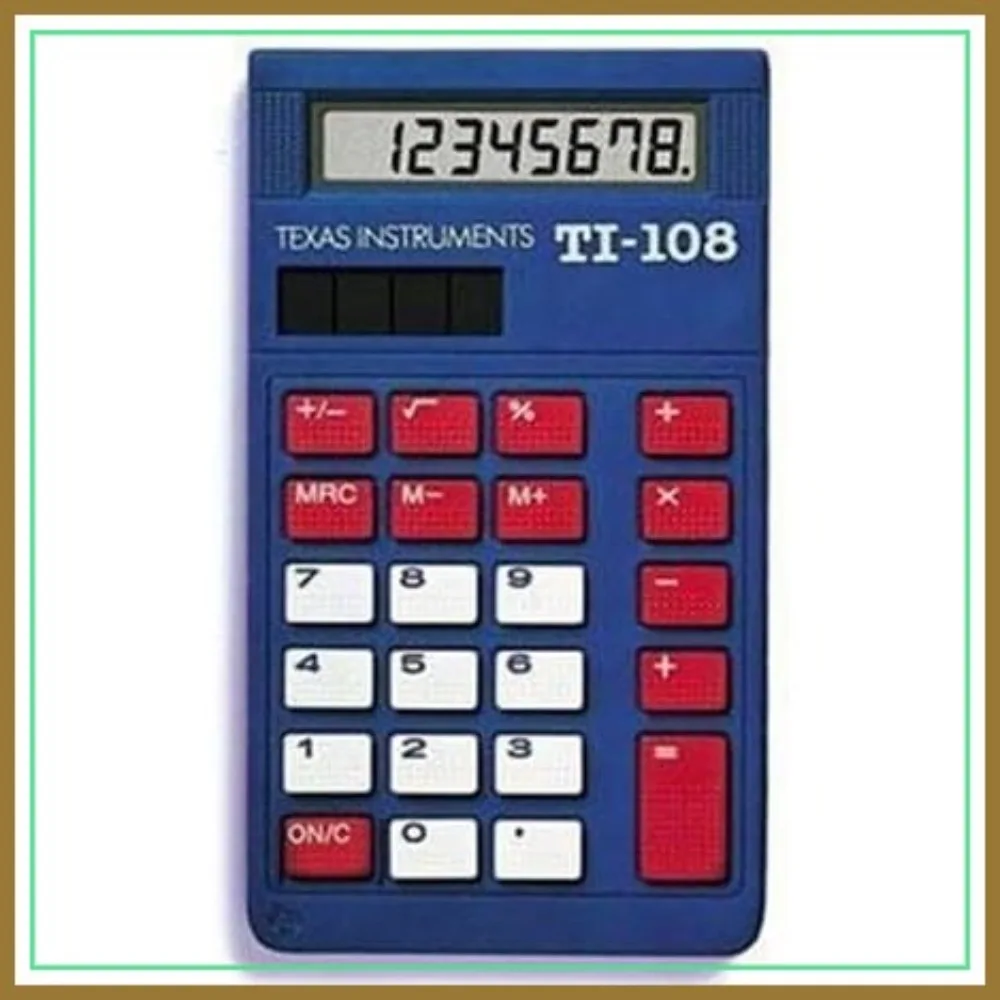 

Solar Powered Basic Calculator with Protective Slide Case for Classroom Use