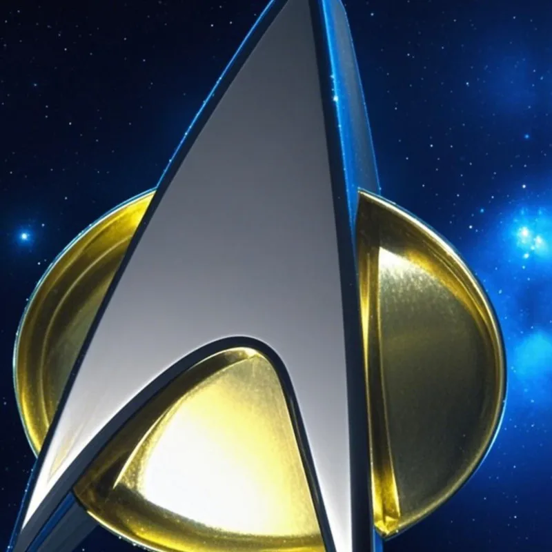 Aproximadamente 5 cm Star Trek disfraz de próxima generación comunicador magnético insignia Pin-figura de juguete de Metal nuevo