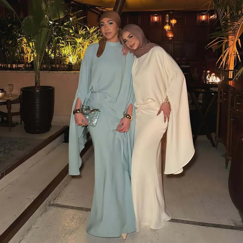 

New Style Top And Skirt Two-piece Set, Elegant Dress 2026 Muslim Long Dress Robe Abaya Ramadan Dubai Luxury Islam Elegant