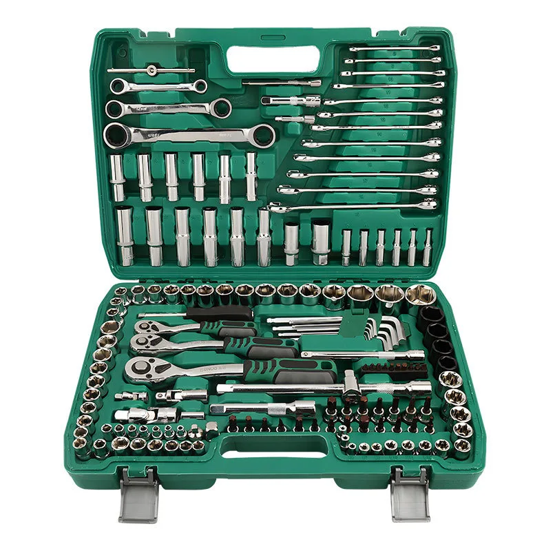 

Multi-Function Auto Repair Set Metric Ratchet Wrench Tool Car Socket Wrench Combination Steel Repair Tools OEM Customizable