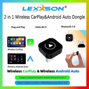 Wireless Carplay Adapter Android Auto Wireless Smart Dongle 2in1 For For MG ZS EV MULAN MG