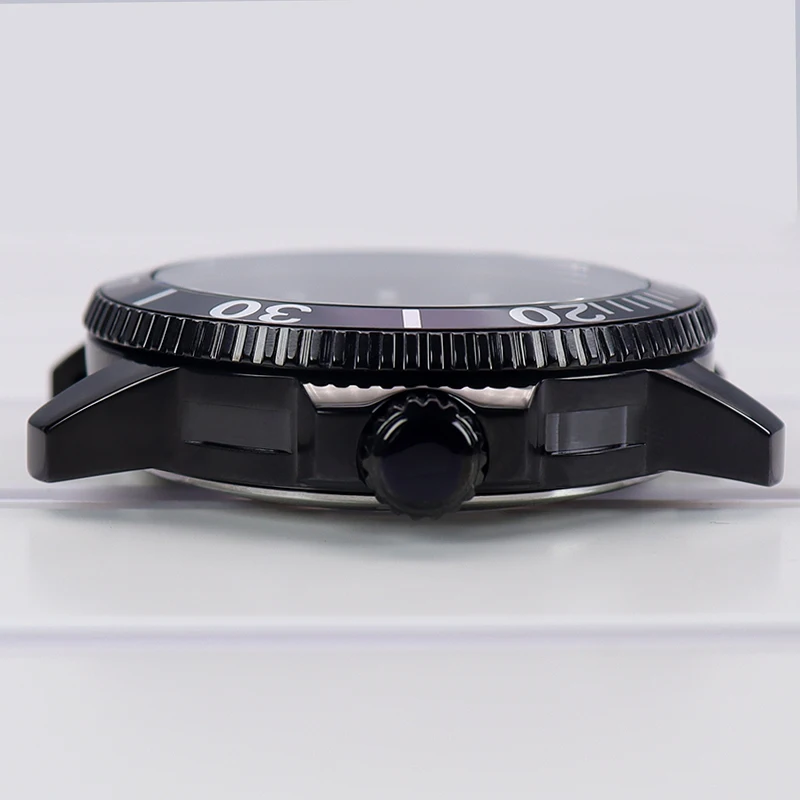 Black 42.5mm Men Watch Case 316L Stainless Steel Modified T120 For Seiko Nh35 Nh34 Nh36 Nh38 Movement 30.5mm Dial Parts Hot Sale