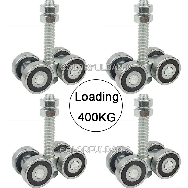 

На складе 4 шт. тяжелые ролики для раздвижных дверей промышленные подвесные рельсовые колеса шкивы нагрузка 400 кг