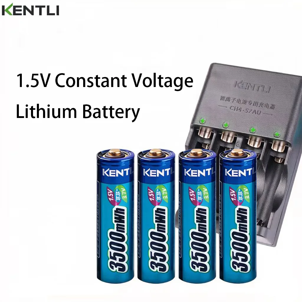 KENTLI 8pcs 1.5v aa aaa batteries Rechargeable Li-ion Li-polymer Lithium battery + 4 slots AA AAA lithium li-ion Smart Charger