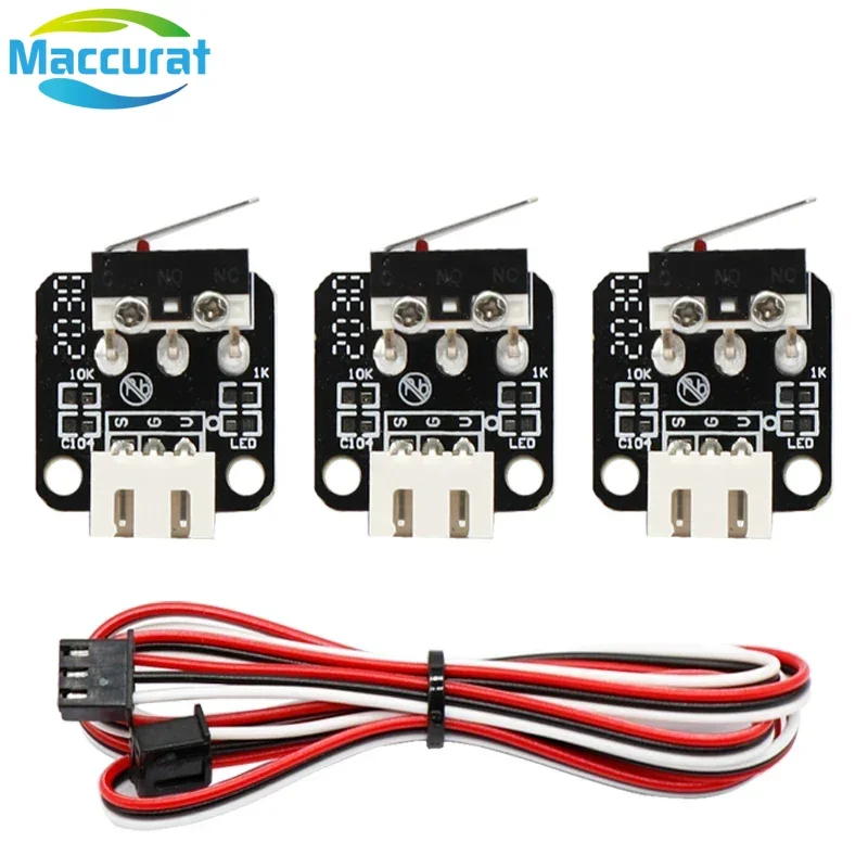 1/5/10pcs 3D Printer Accessories X/Y/Z Axis End Stop Limit Switch 3Pin N/O N/C Easy to Use Micro Switch for CR-10 Series Ender-3