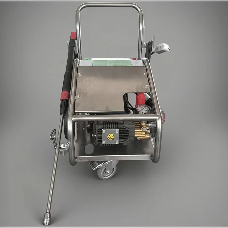 New 12-Liter/Minute High-Flow 140-Bar High-Pressure Cleaner with Pump for Commercial Heavy-Duty Use 3000W