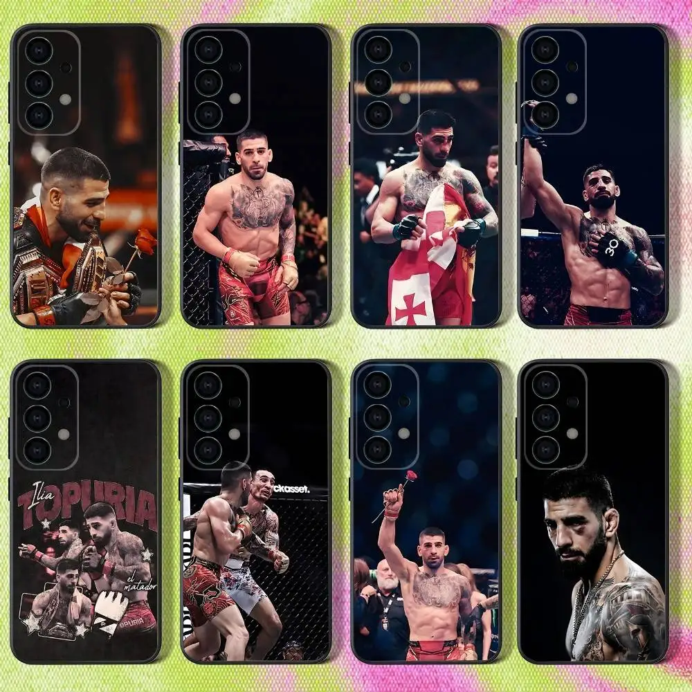 

Phone Case For Samsung S25,S24,S21,S22,S23,S30,Ultra,S20,Plus,Fe,Lite,Note,10,9,5G Ilia Fighting T-Topuria Black Cover