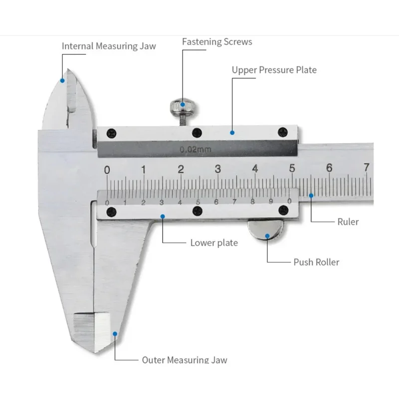 Xiaomi Stainless Steel Vernier Caliper Gauge 150mm Sliding Gauge Professional Measure Tool Inside Outside Pachymeter Depth Ruler