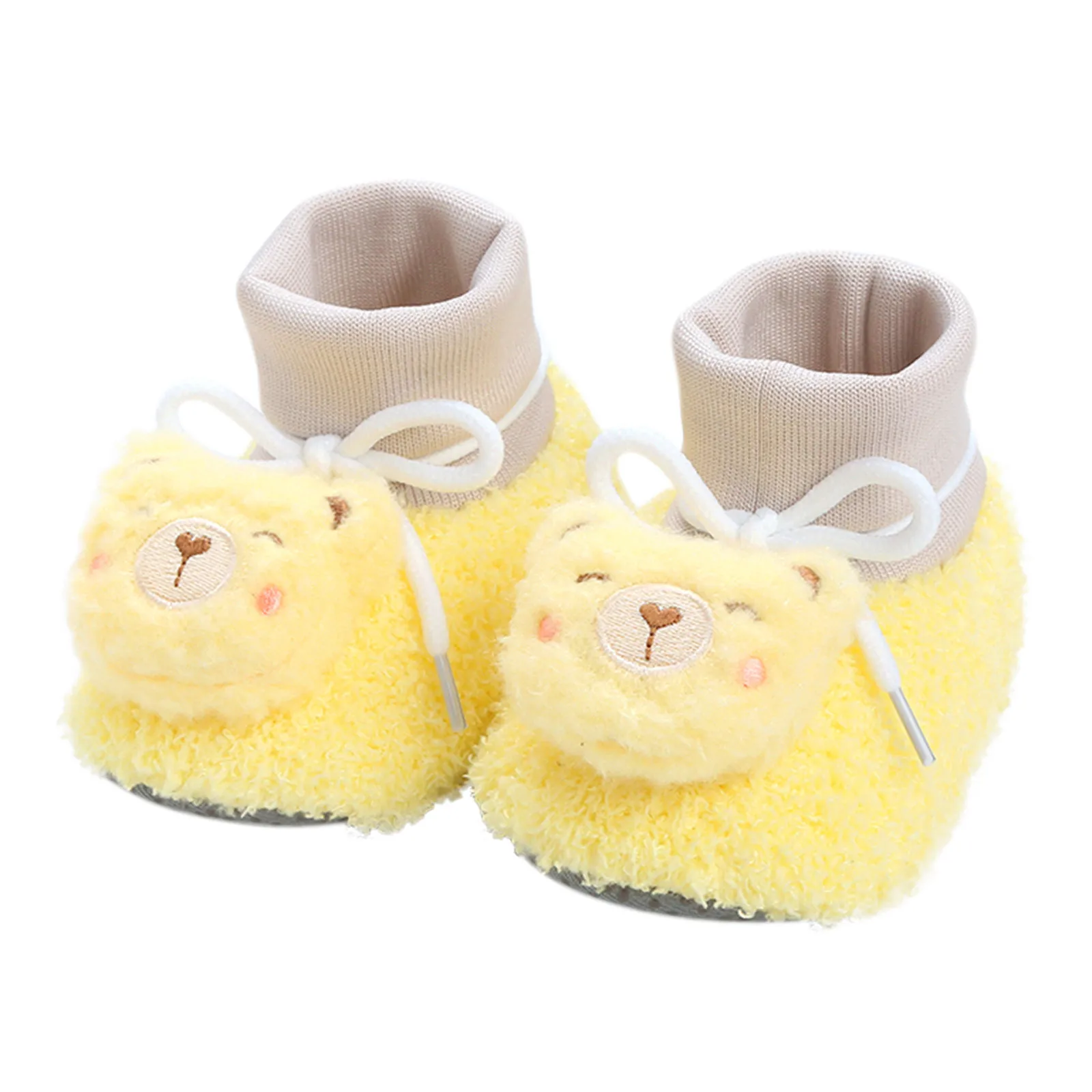 Soft Baby Slippers Baby Toddler Shoes Warm Booties Shoes Fashion Printing Non Slip Breathable Nude Size 5 Boots for Baby Girls