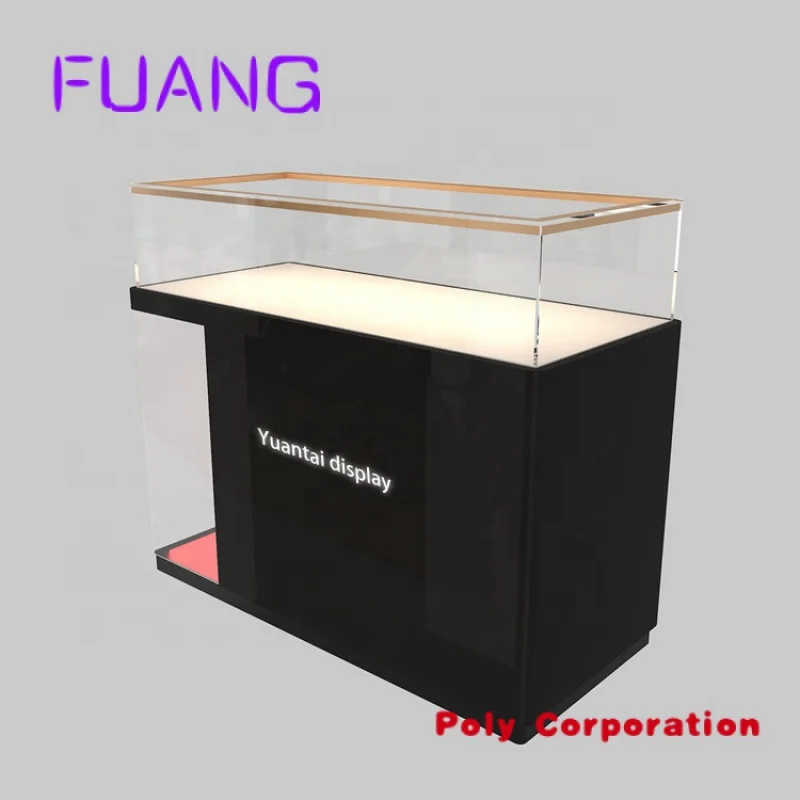 Custom  High quality  Jewelry Shop Display Showcase Jewelry Display Case for shop Tempered Glass Cabinet