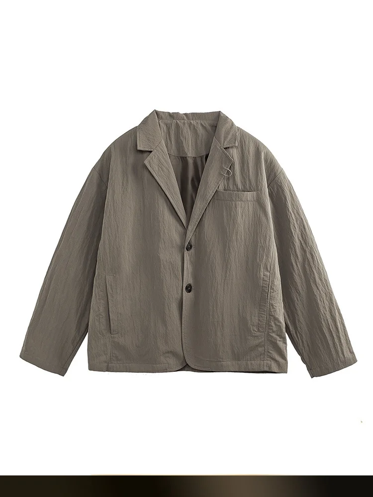 

NTED Japanese Sle Retro Folded Texture Waterproof Light Weight Men's Summer Outdoor Casual Commuting Suit Jaet