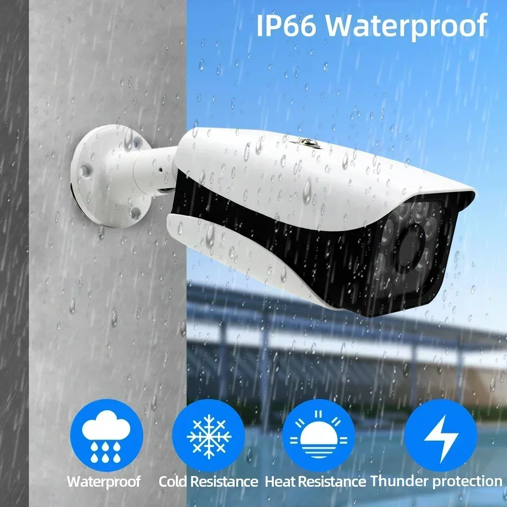 8MP TUYA طقم الأمن 4K 8CH POE NVR تسجيل الصوت في الهواء الطلق الأشعة تحت الحمراء للرؤية الليلية رصاصة IP كاميرا مراقبة الفيديو نظام الحياة الذكية #5