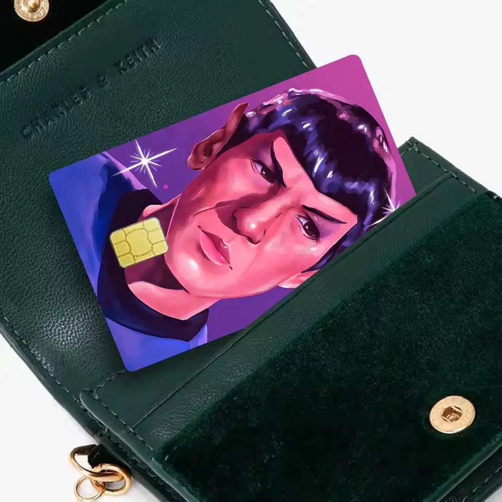 S-Star Trek Spock Space Credit Card Skin Stickers for Bank Card Bus Metro Card Sticker Waterproof Women Gift view 3