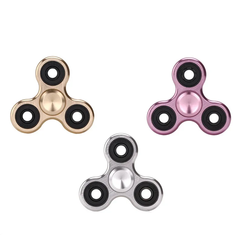 Mới Hợp Kim Nhôm Quay Bằng Tay Cho Tự Kỷ ADHD Giảm Lo Lắng Giảm Stress Trẻ Em Tay Kim Loại Spinner Fidget Đồ Chơi