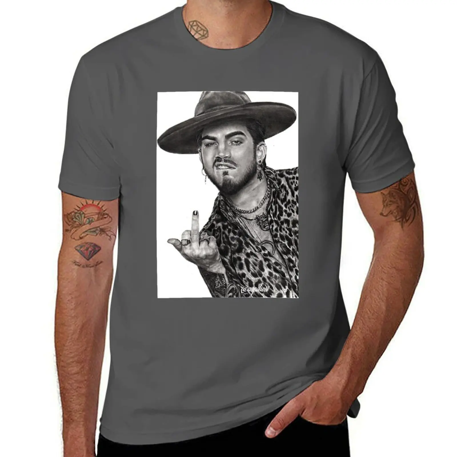 

Adam Lambert T-Shirt Casual Daily Graphic Tee