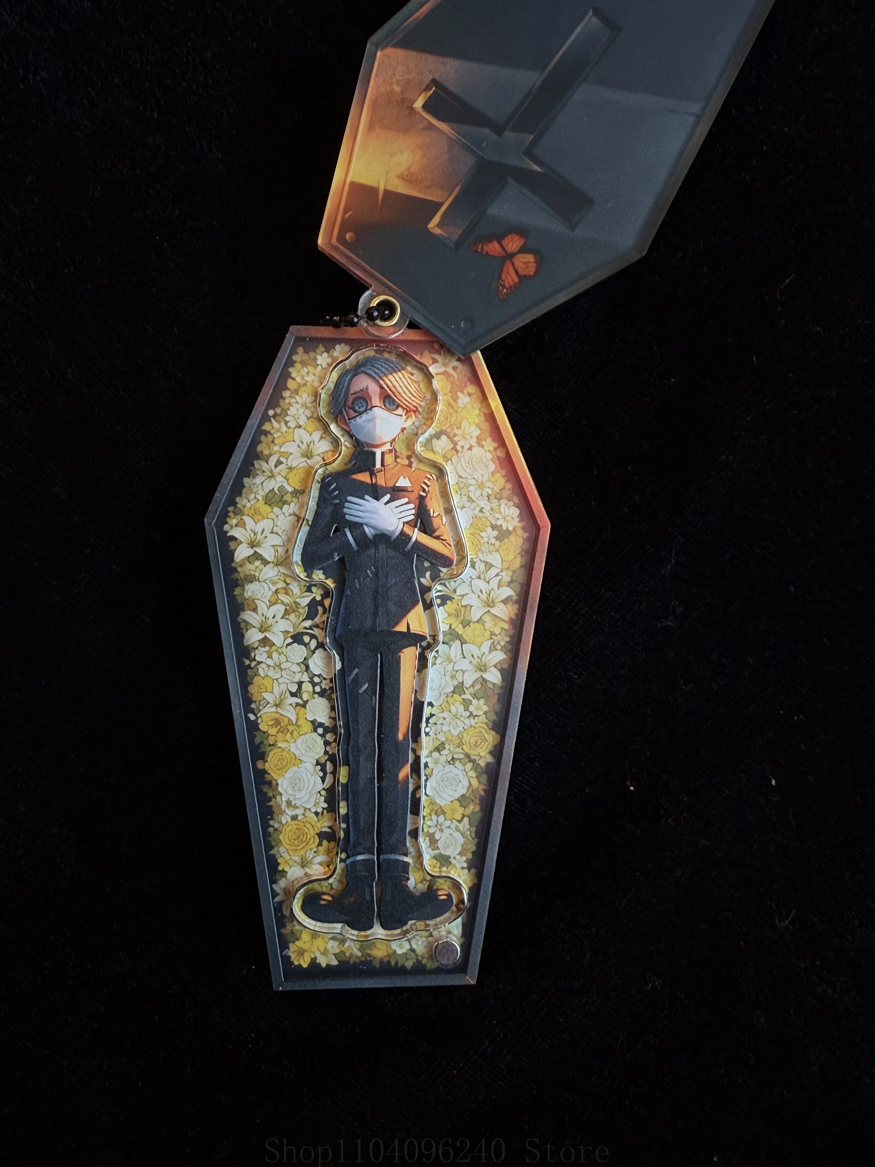 

10 см, магнитный брелок-подвеска в виде гроба, по мотивам игры-аниме Identity V, персонажи Эмбалмер, Айзоп, Карл, для косплея, мультяшный, подарок на Хэллоуин