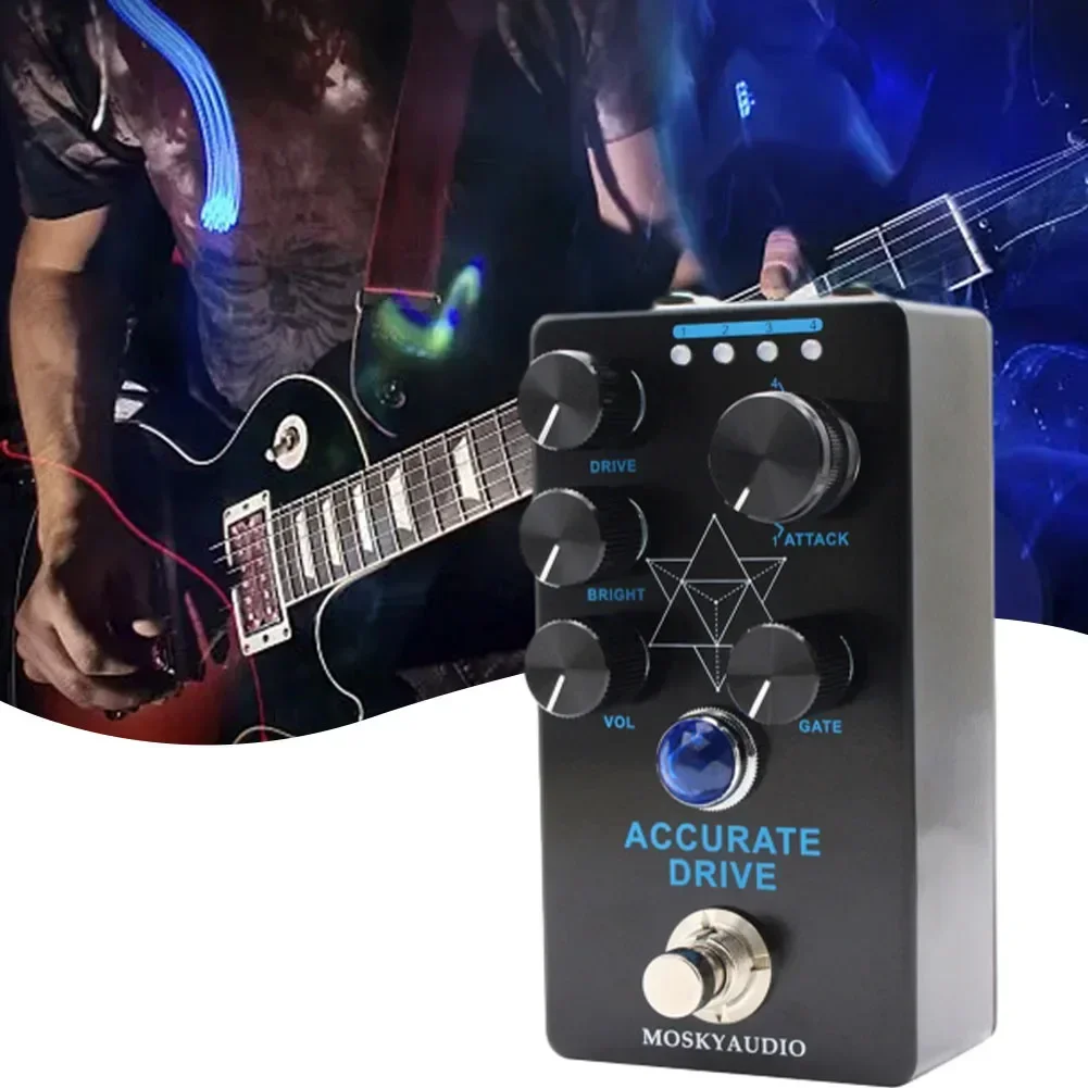 

1pc Guitar Overload Effector Moskyaudio Accurate Drive Overdrive 4Mode Selection Knob The Guitar Effect Pedal Guitar Accessories