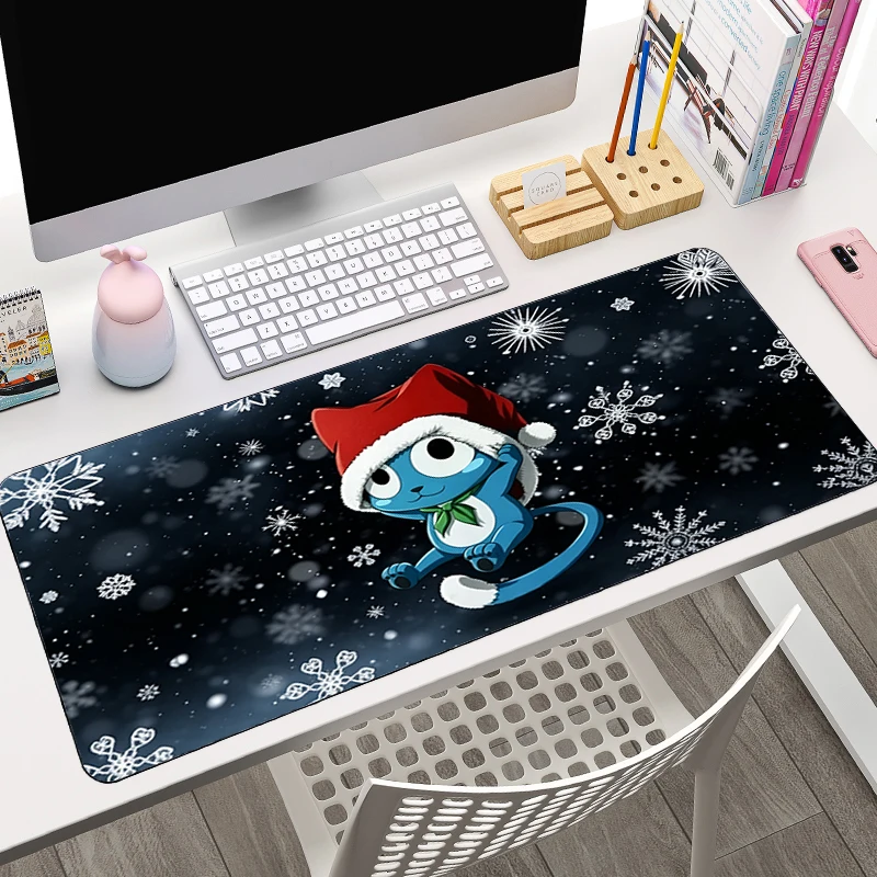 Large Mouse Pad Anime Professional Gaming Accessories Rubber Computer Keyboard Desk Mat Fairy Tail Gamer mousepad Smooth Surface