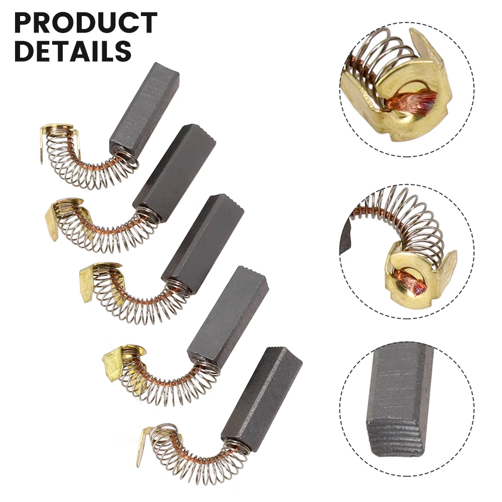 

Brushes Carbon Brushes For Electric Motors Motorcycles Vacuum Cleaners 10pcs/Set 20mm X 7mm X 6mm Circular Saws Electric Drills