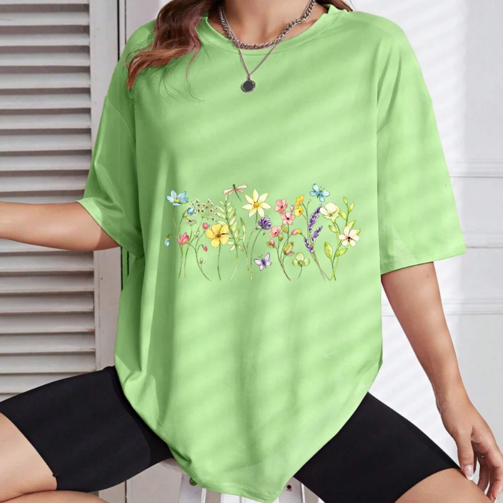 1 Stück Blumen, die Libellen anziehen, Wärmeübertragung für Kleidung, DIY, waschbare T-Shirts, zum Aufbügeln, Thermoaufkleber, Aufnäher, Applikationen