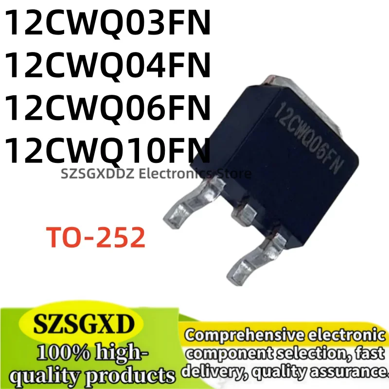 10-20piezas 100% nuevo 12CWQ03FN 12CWQ04FN TO252 12CWQ06FN 12CWQ10FN TO-252 Best Quality In Stock