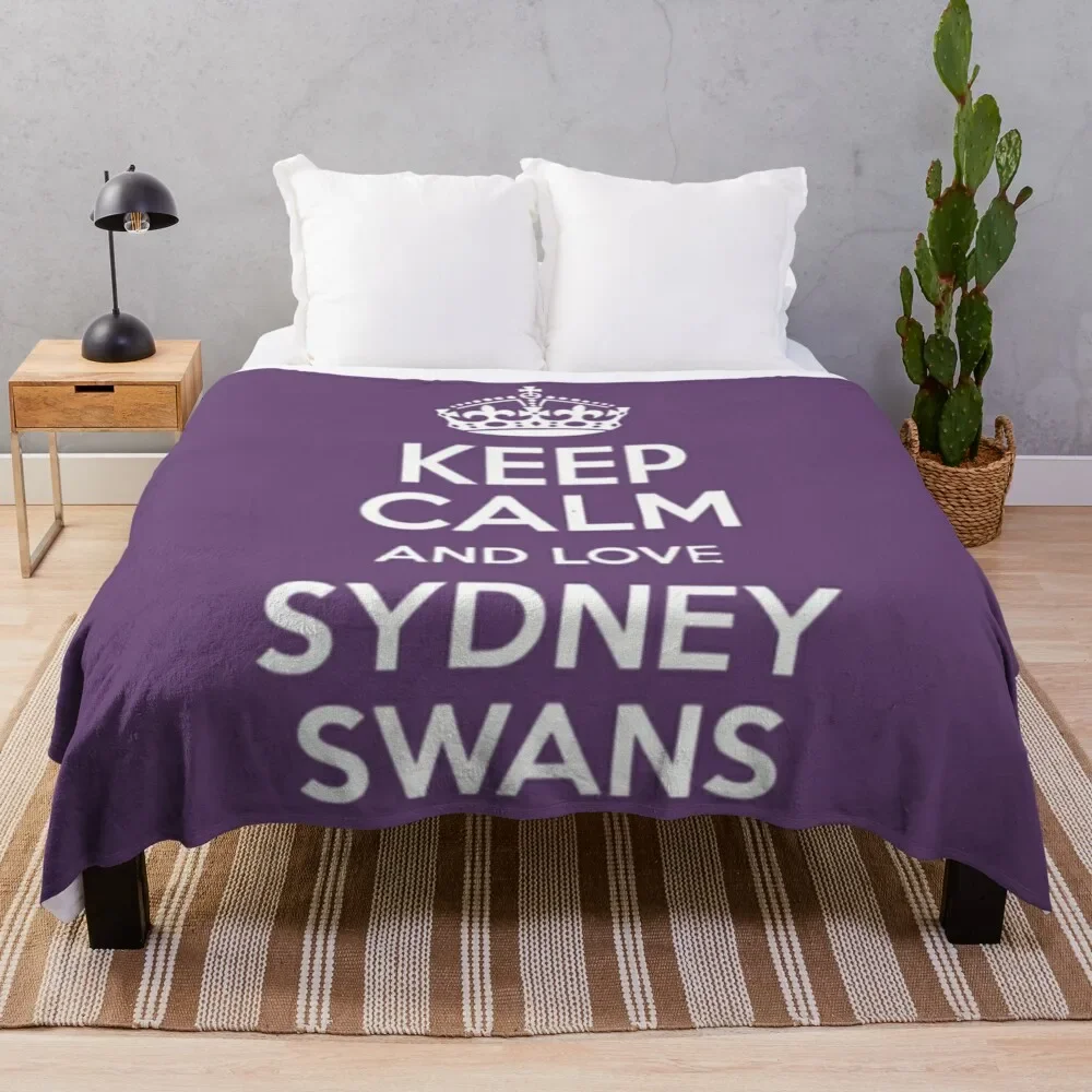 Sydney swans football club AFL Footy \t \t Throw Blanket Soft Solid Color Blanket for Couch Bed