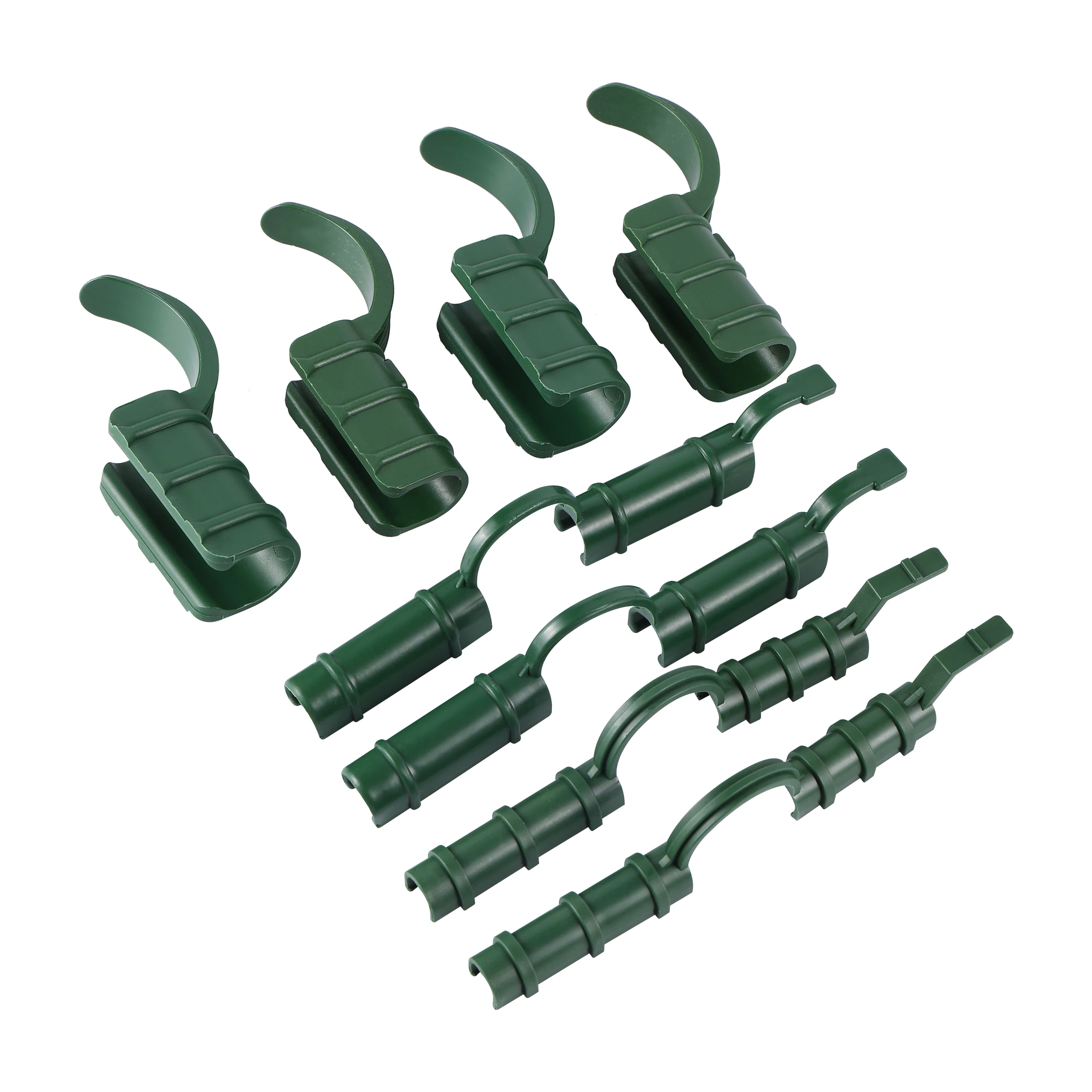 20Pcs 8-20mm Clip Plant Greenhouse Film Clips Fixed Pipe Frame Tube Clamp Plant Stakes Pipe Clamps Sunshade Net Garden Tools