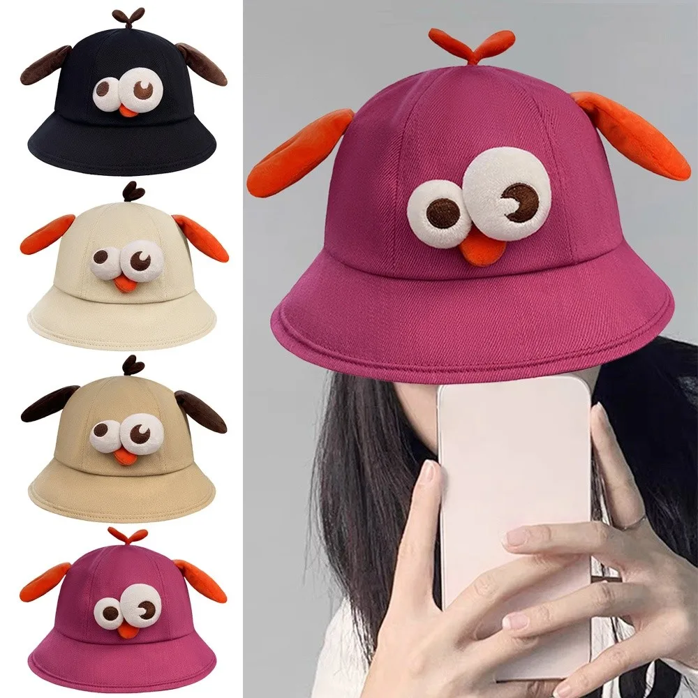 

Cute Cartoon Fisherman's Cap Funny Sunscreen and Shading Basin Cap Versatile Women Hat Sunshade Caps