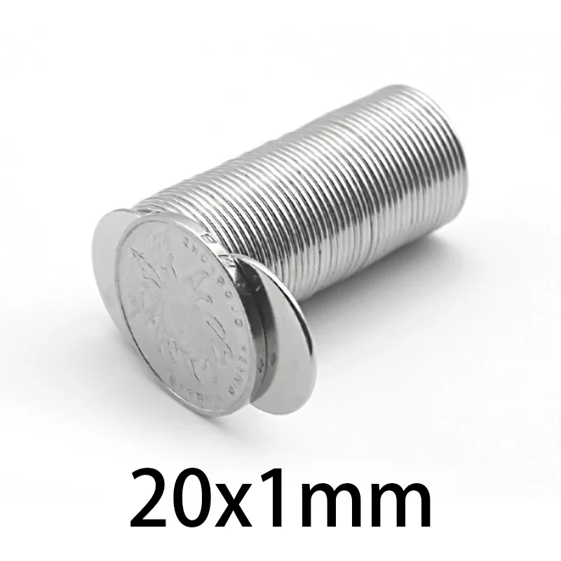 20x1 Powerful Magnets 20mmx1mm For Home Refrigerators, Offices DIY 20x1mm Round Magnet 20*1
