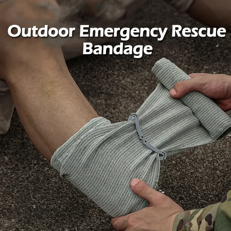 4/6 Inches Outdoor EDC Emergency Bandage Israeli Bandage Trauma Dressing First Aid Band Compression Bandage Vacuum Packaging