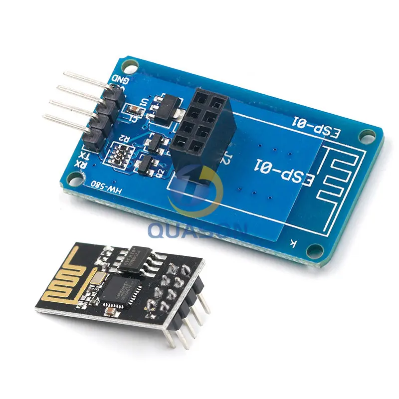 ESP8266 ESP-01 Serial WiFi Wireless Adapter Module 3.3V 5V Esp01 Breakout PCB Adapters Compatible For Arduino