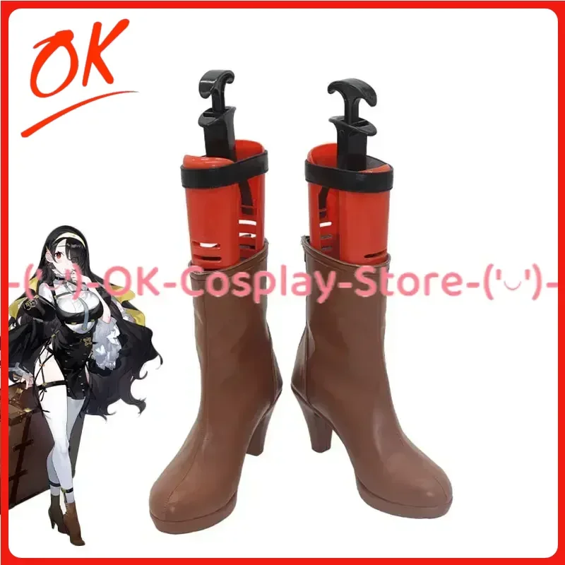 [Personalizzato] Blu Archivio WAKABA Scarpe Cosplay Gioco Anime Gioco di ruolo Costume Prop Halloween Carnevale Festa Festa Stivale in pelle PU