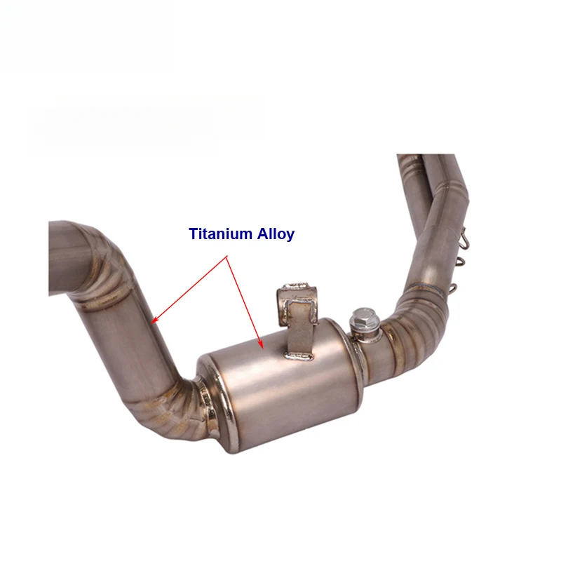 Hot selling Titanium Alloy Header for F650/700/800  Motorcycle Exhaust Front Muffler Pipe 2018-2017