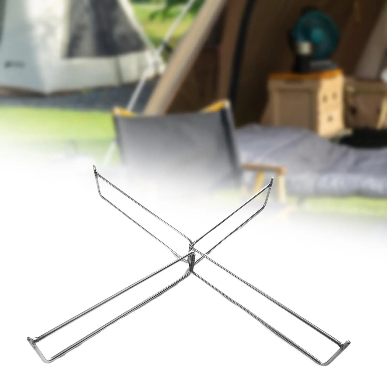 

Foldable Cooler Stand Trash Bag Bracket Heavy Duty Portable Foldable Stand Rack for Camping Cooking Fishing Barbecue Hiking