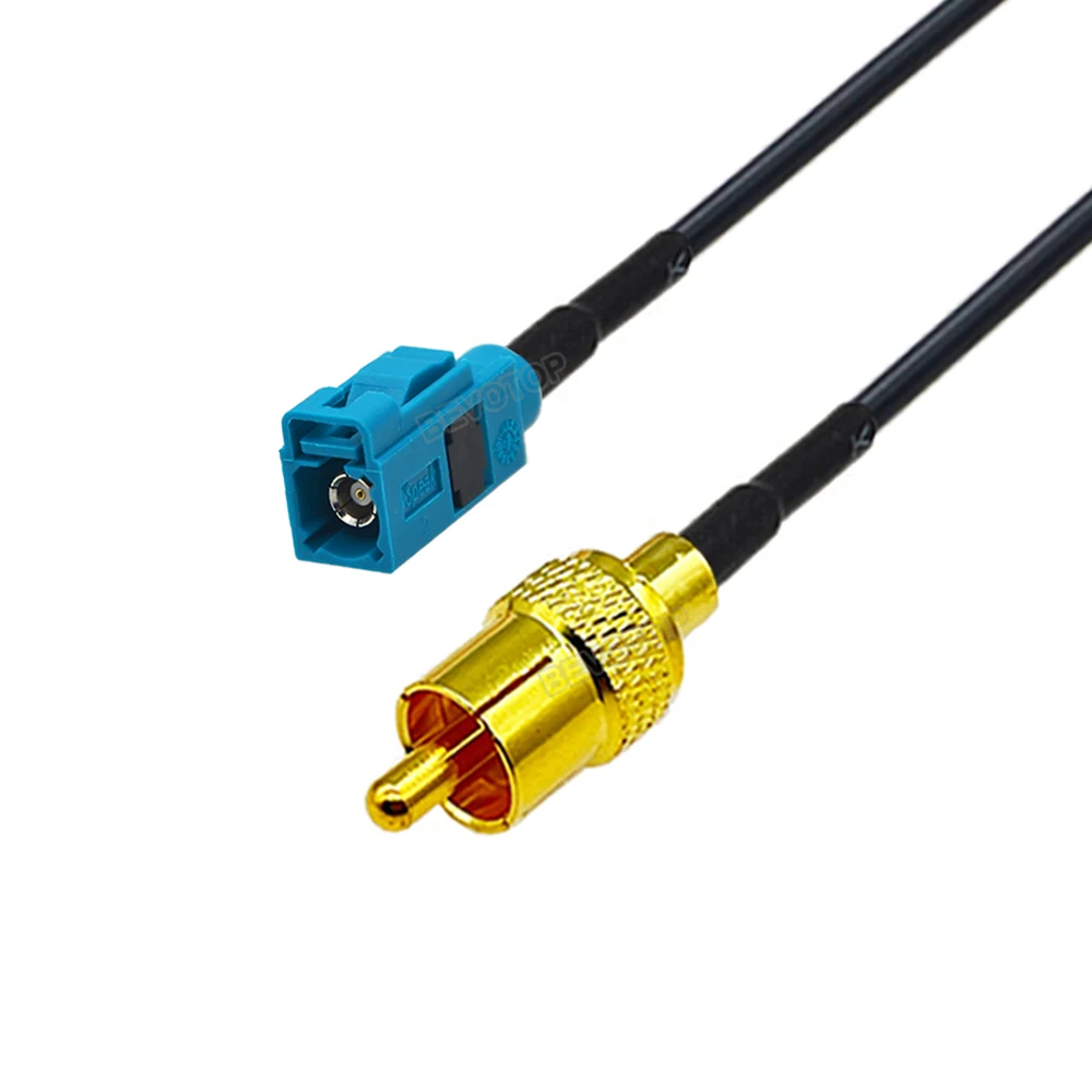 1Pcs RG174 RF Cable RCA Male Plug to Universal Fakra Z Male/Female Connector for Auto Rear View Camera GPS Antenan