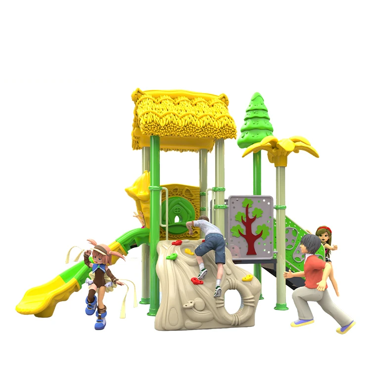 Customized Commercial Playhouse Slide Kids Toddler Equipment Climbing Outdoor Children Playground