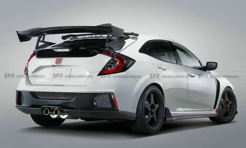لهوندا سيفيك تايبر FK7 FK8 سبون ستايل FRP سباق السيارات الخلفي الجذع الجناح GT سبويلر الألياف الزجاجية غير مصبوغ قطع غيار السيارات هاتشباك