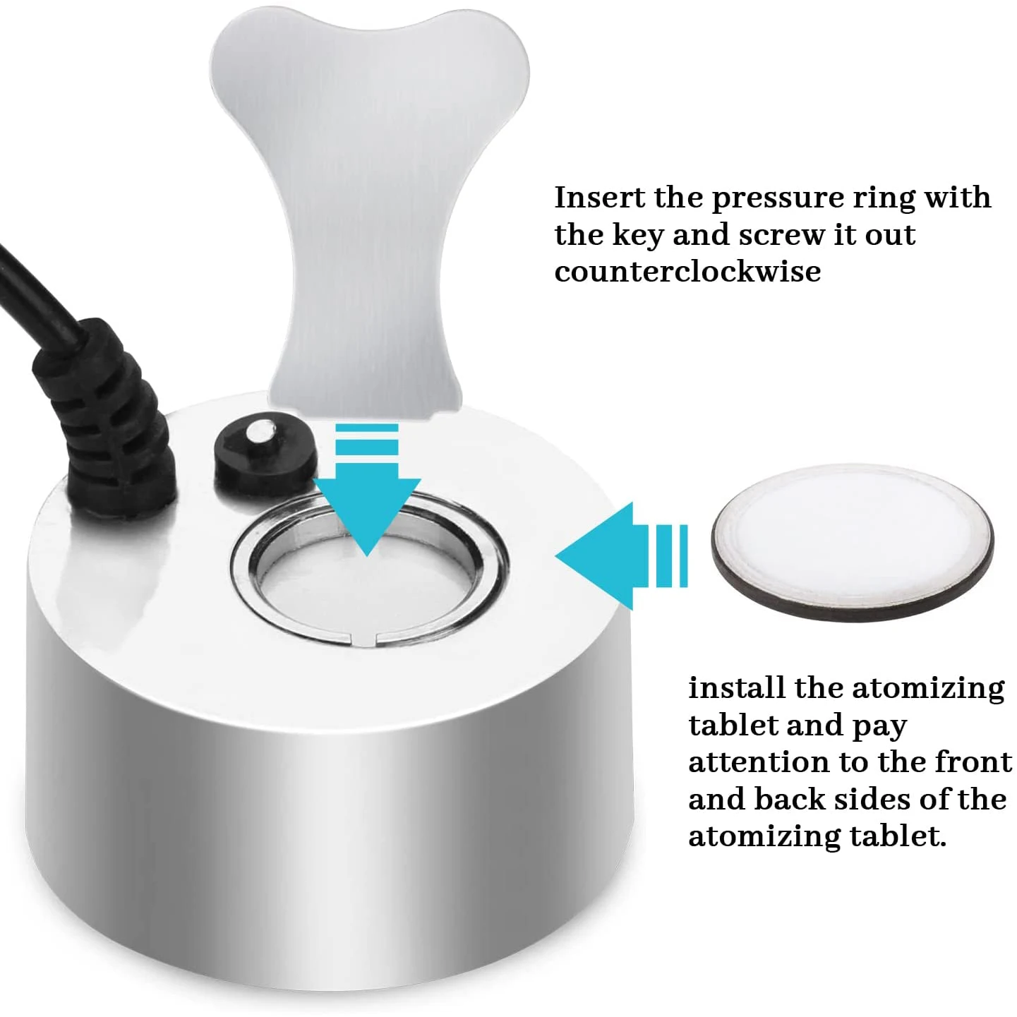 A01M 6-pack transducerschijven voor Dimplex Optimyst-reserveonderdelen, vervangende schijven voor Dimplex elektrische kachelvuur